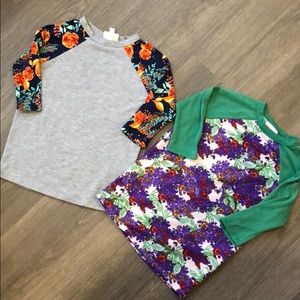 Two Lularoe Sloan shirts